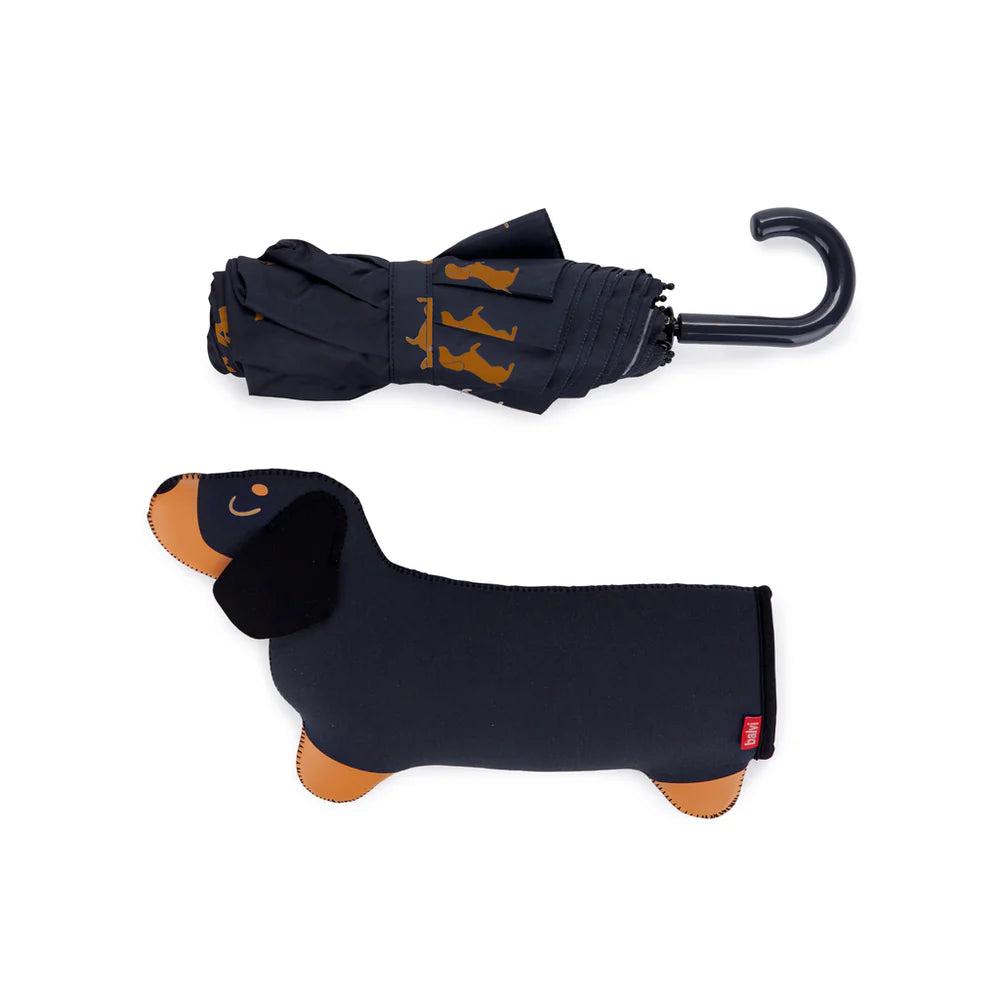 paraguas teckel negro Balvi diseño perro rain accessory Cotton Grey Piedras Blancas Asturias