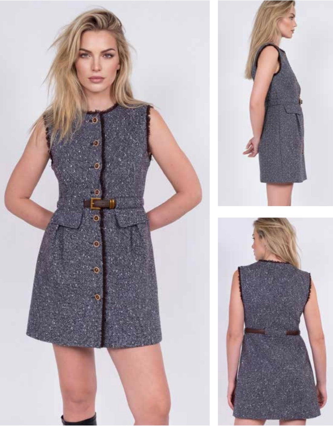 Vestido tweed Zoe