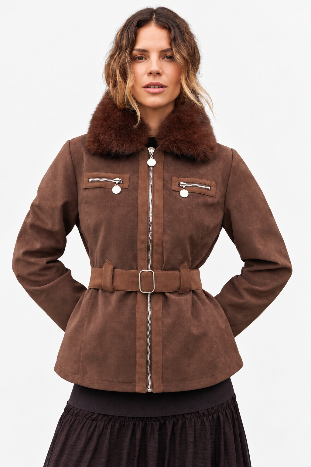 Parka Ante Mandy Marrón