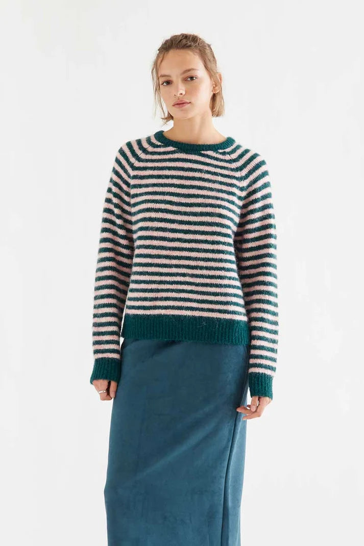 Jersey Rayas Verde y Rosa