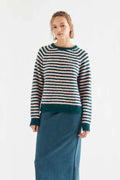 Jersey Rayas Verde y Rosa