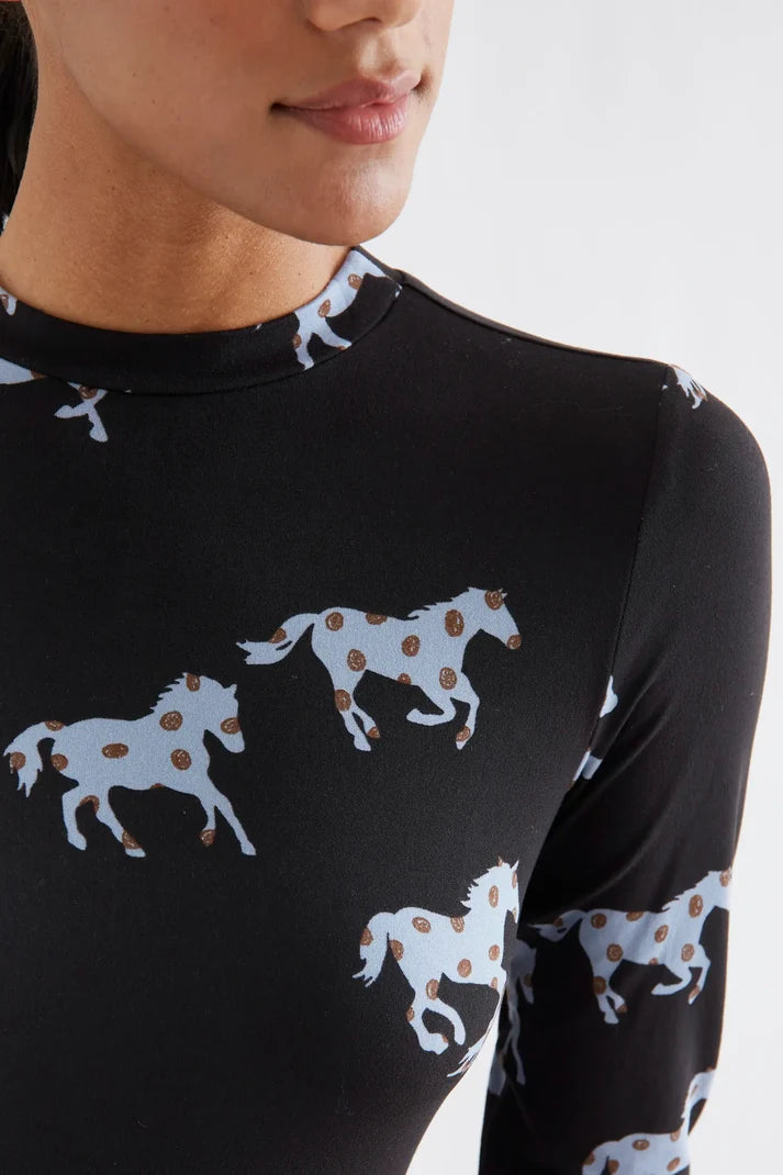 Vestido midi Horse