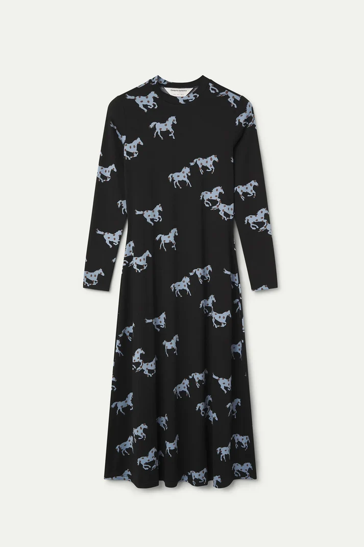 Vestido midi Horse