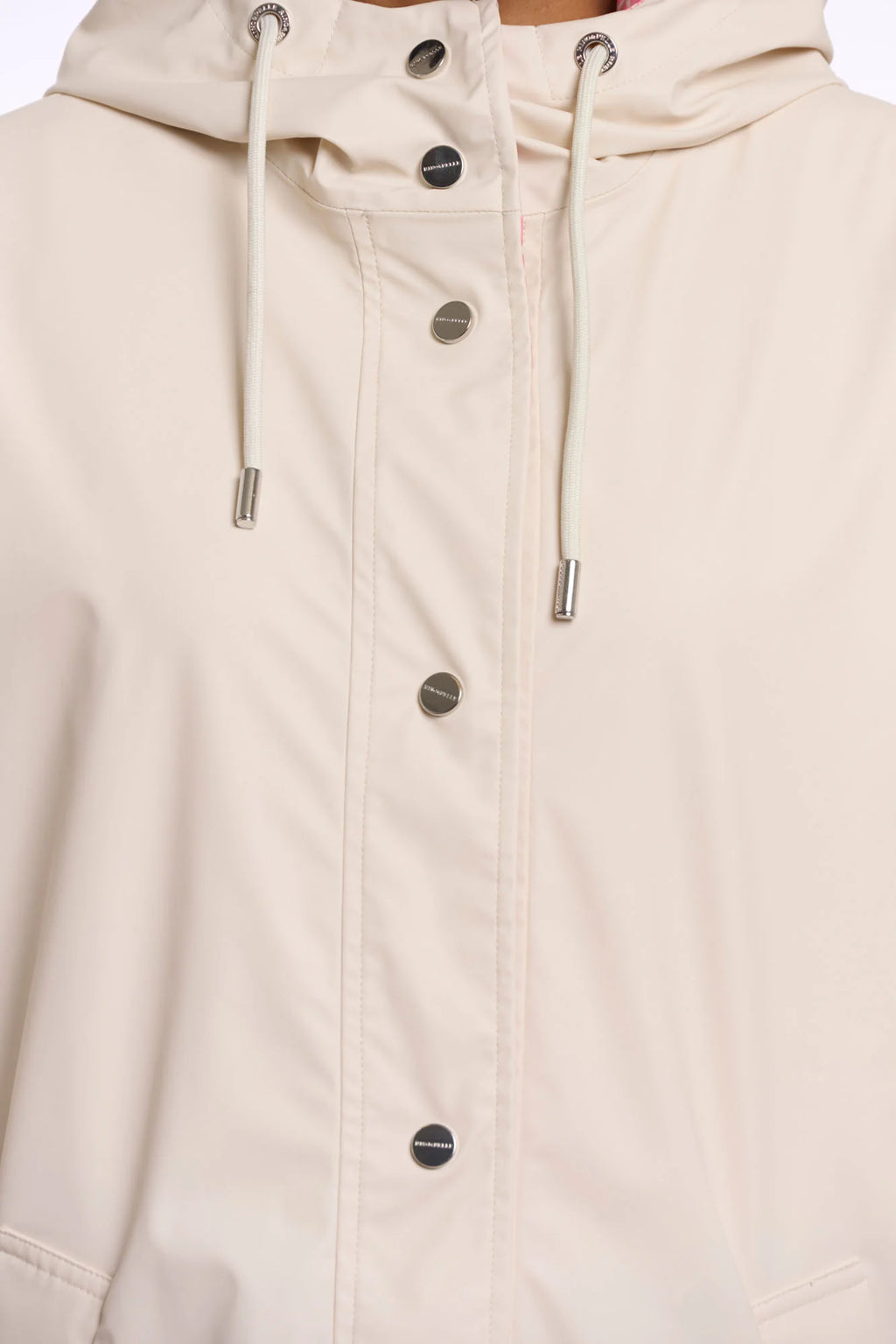 parka reversible beige y estampado de leopardo rosa Rino&pelle nueva coleccion cordones