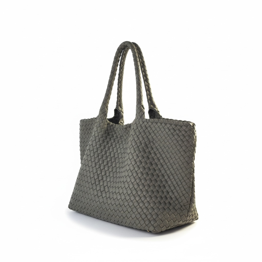 bolso shopper origami neopreno vista lateral bolso mujer alta capacidad