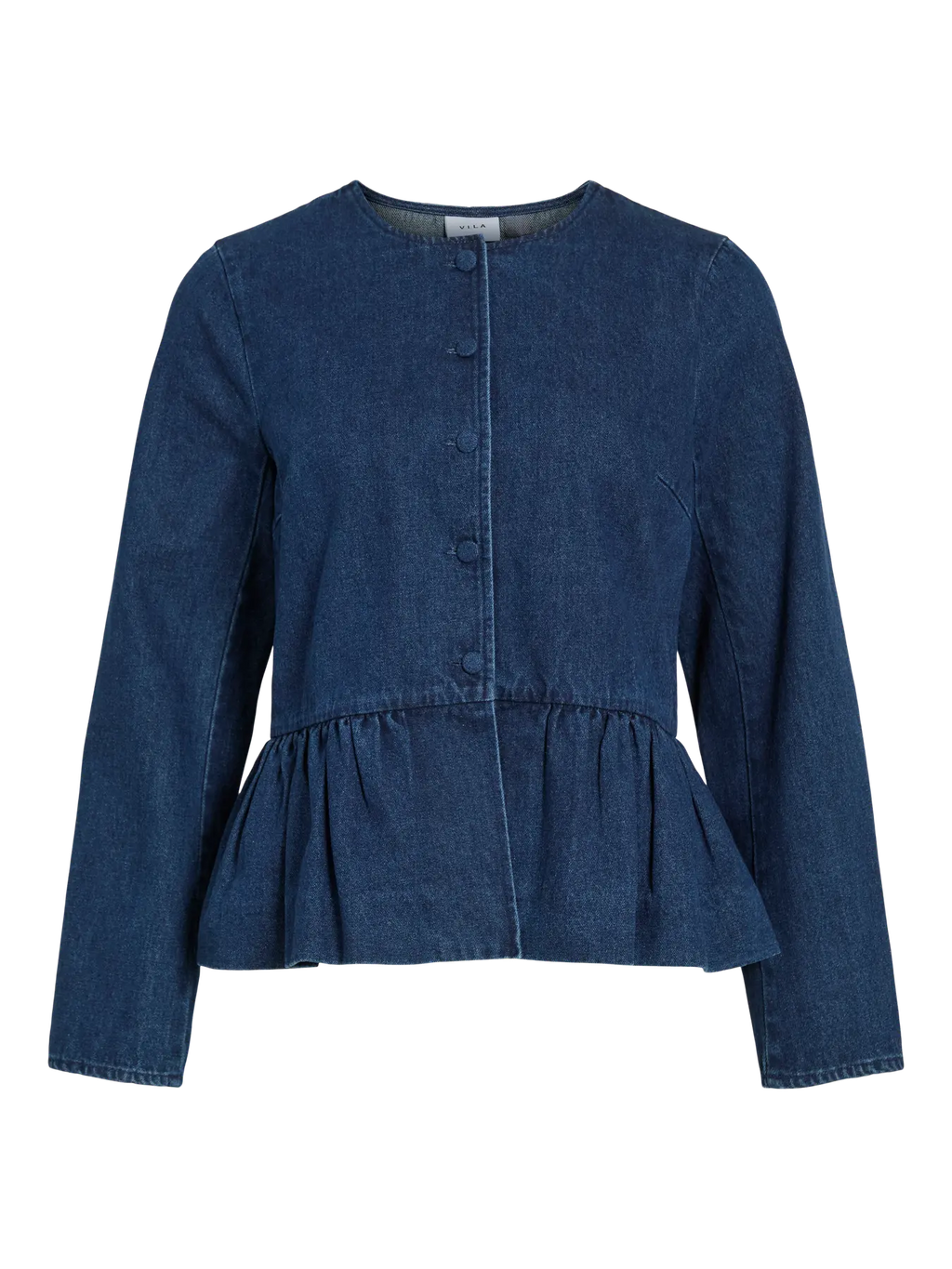 Chaqueta denim VILA azul oscuro vista frontal