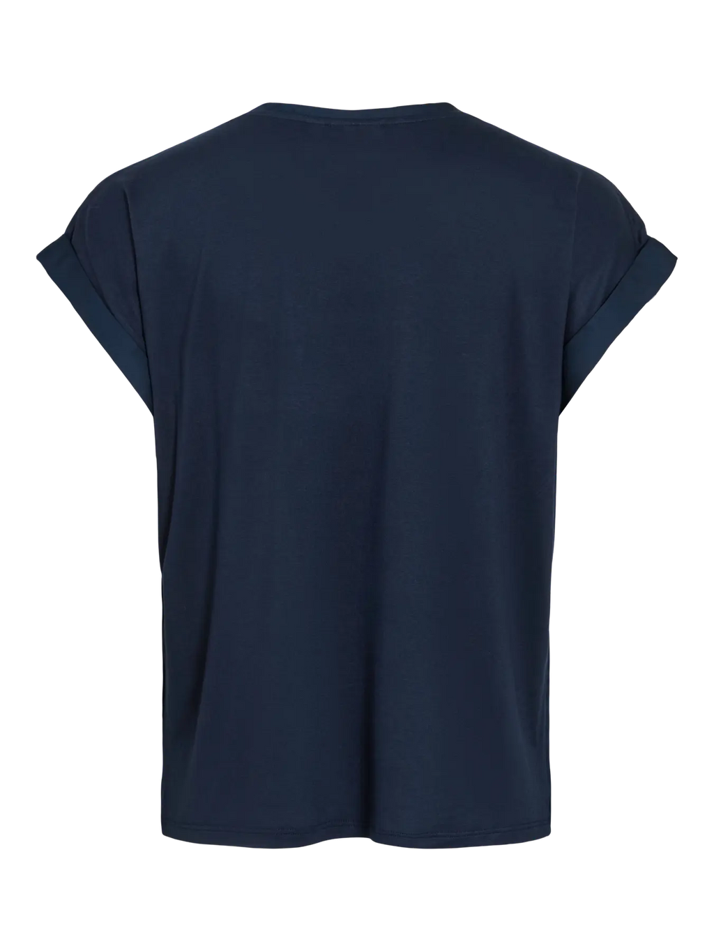 look trasero punto camiseta saten color azul marino  en cotton grey