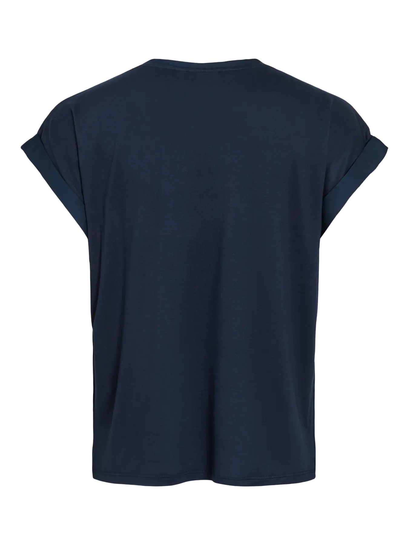 look trasero punto camiseta saten color azul marino  en cotton grey