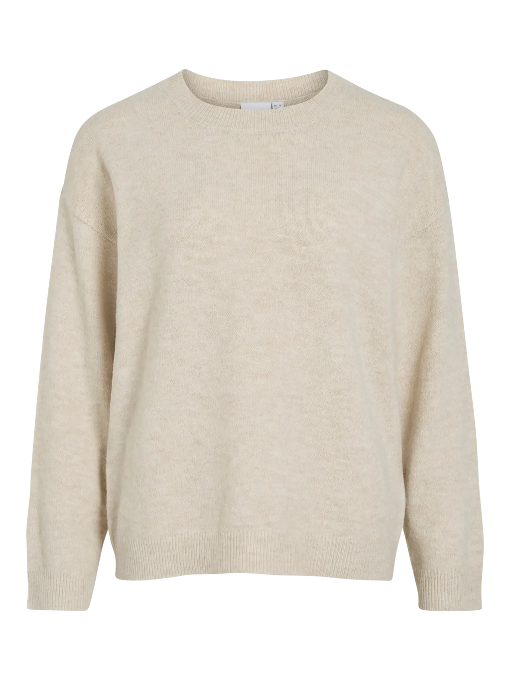 Jersey basico cuello redondo vila Cotton grey
