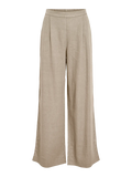 Pantalon palazzo lino en color natural Vila cotton grey