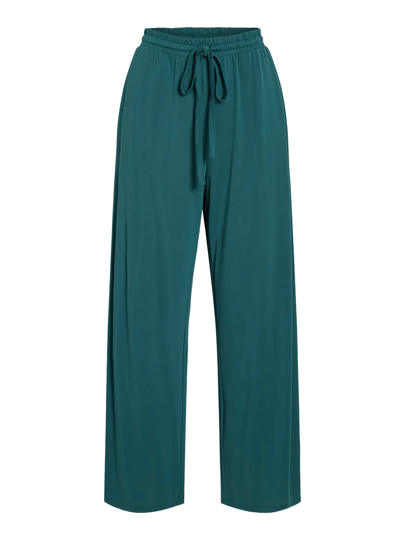 Pantalón fluido verde botella con cintura elástica y lazo – Vila en cotton grey tienda de ropa en piedras blancas