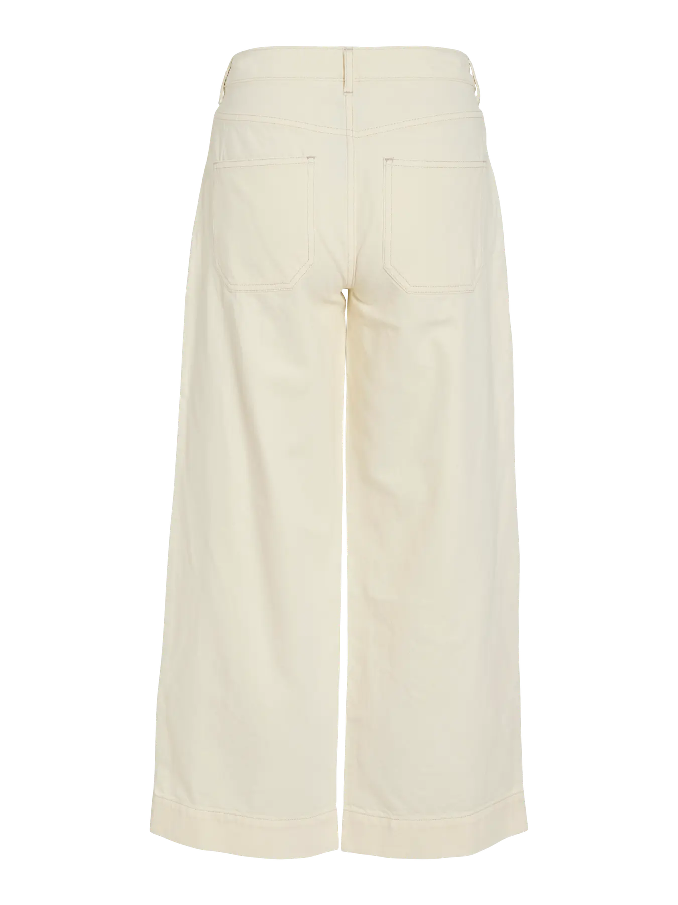 Pantalon vaquero beige culotte Vila en cotton grey nueva coleccion