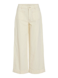 Pantalon vaquero beige culotte Vila en cotton grey