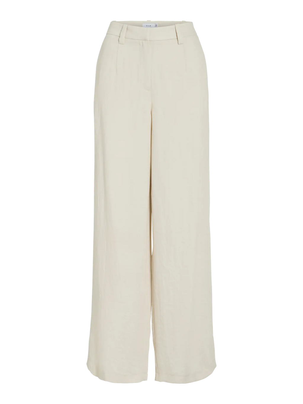 Pantalon de traje largo amplio Vila Moda mujer en Castrillon Cotton grey