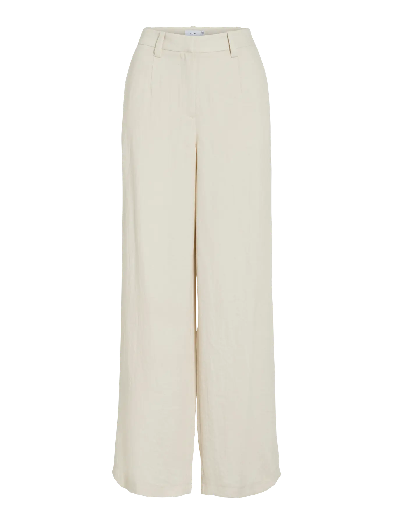 Pantalon de traje largo amplio Vila Moda mujer en Castrillon Cotton grey