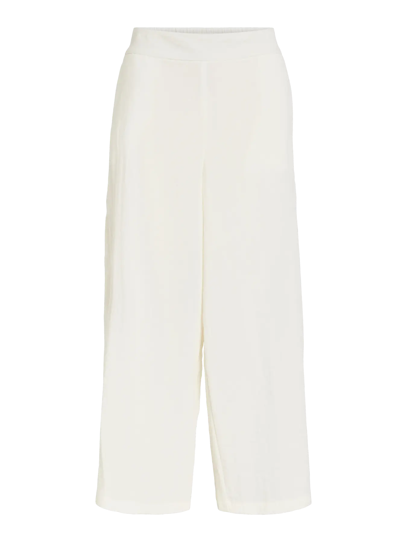 pantalón blanco culotte mujer, pantalón fluido camel, pantalón midi elegante, pantalón tiro alto mujer, pantalón ancho Vila, pantalón verano mujer, pantalón cómodo vestir en tienda cotton grey en piedras blancas