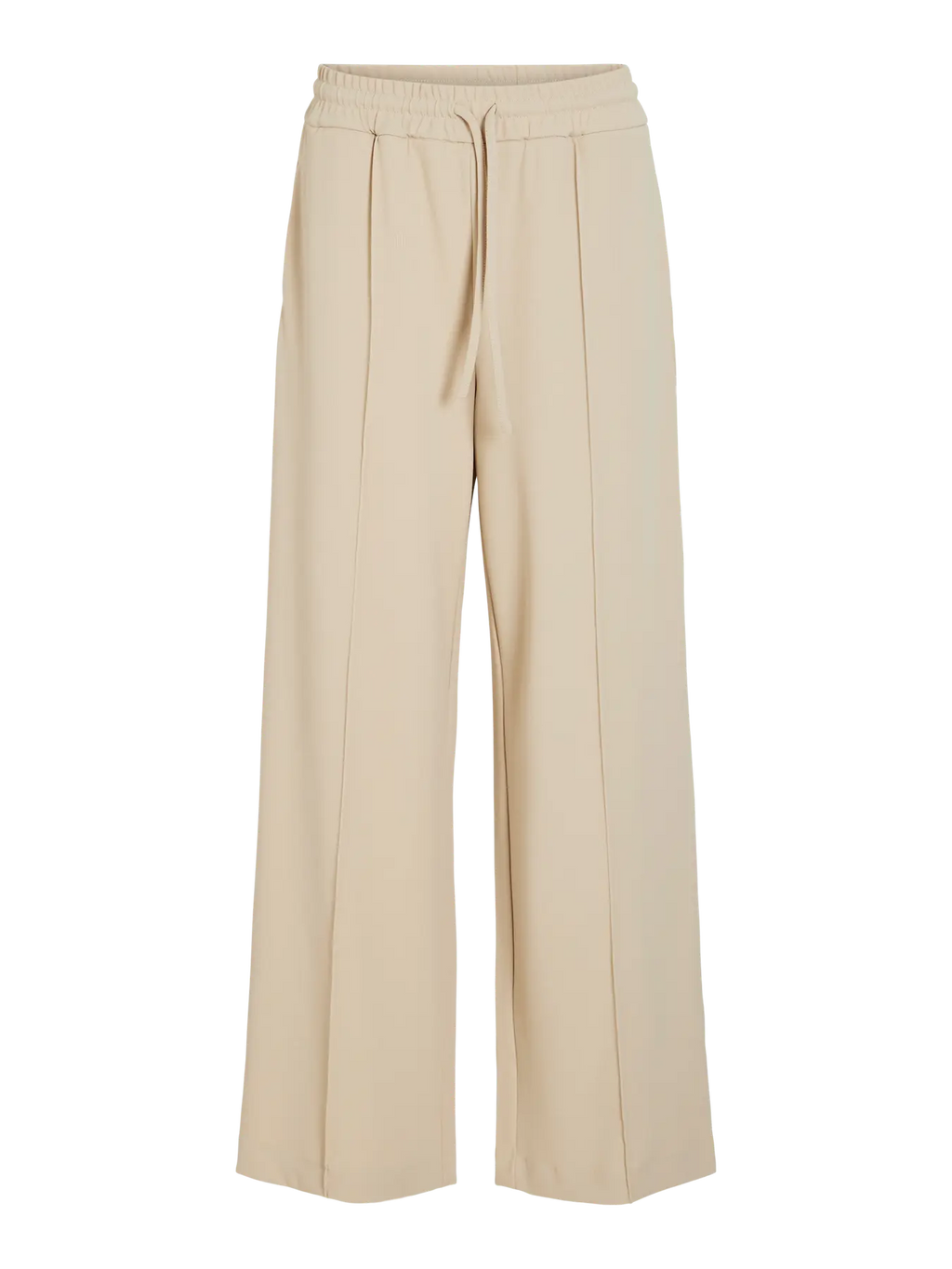 Pantalon comfy sport fluido vila beige con pinzas