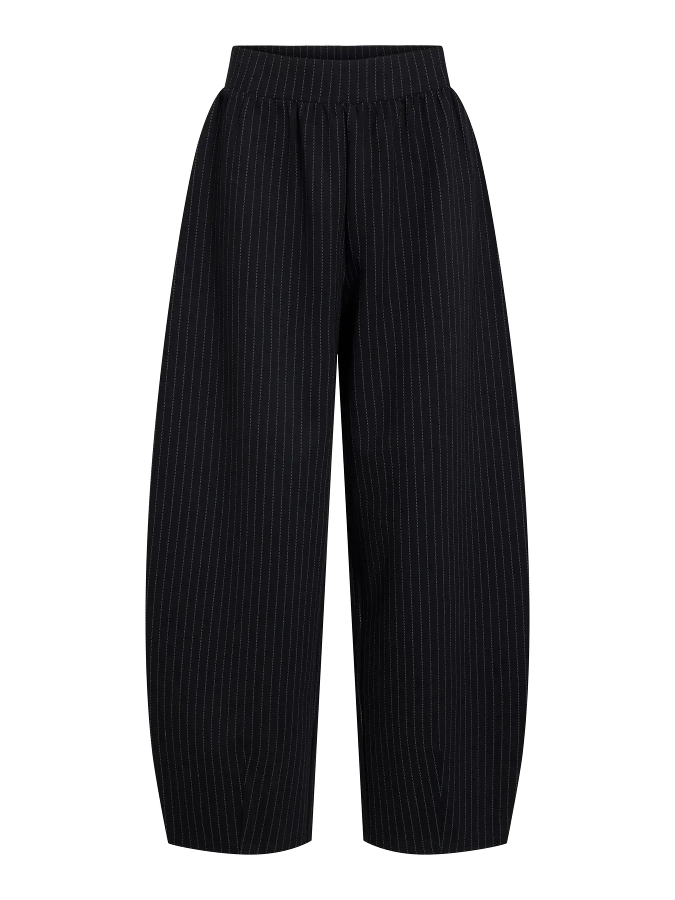 pantalón negro globo raya fina parte trasera vila Cotton Grey Piedras Blancas Asturias
