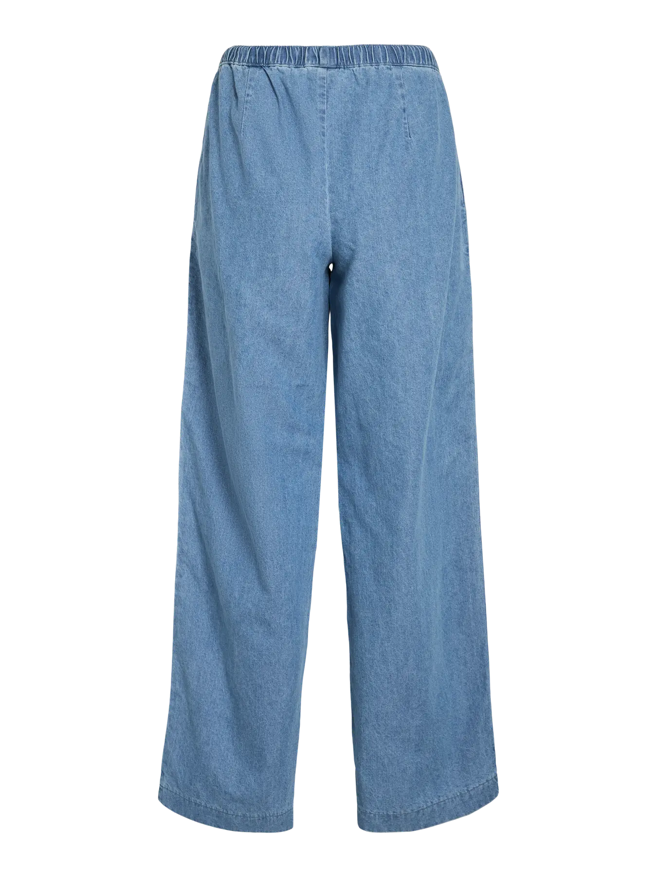 Pantalon denim vista trasera Vila en cotton grey