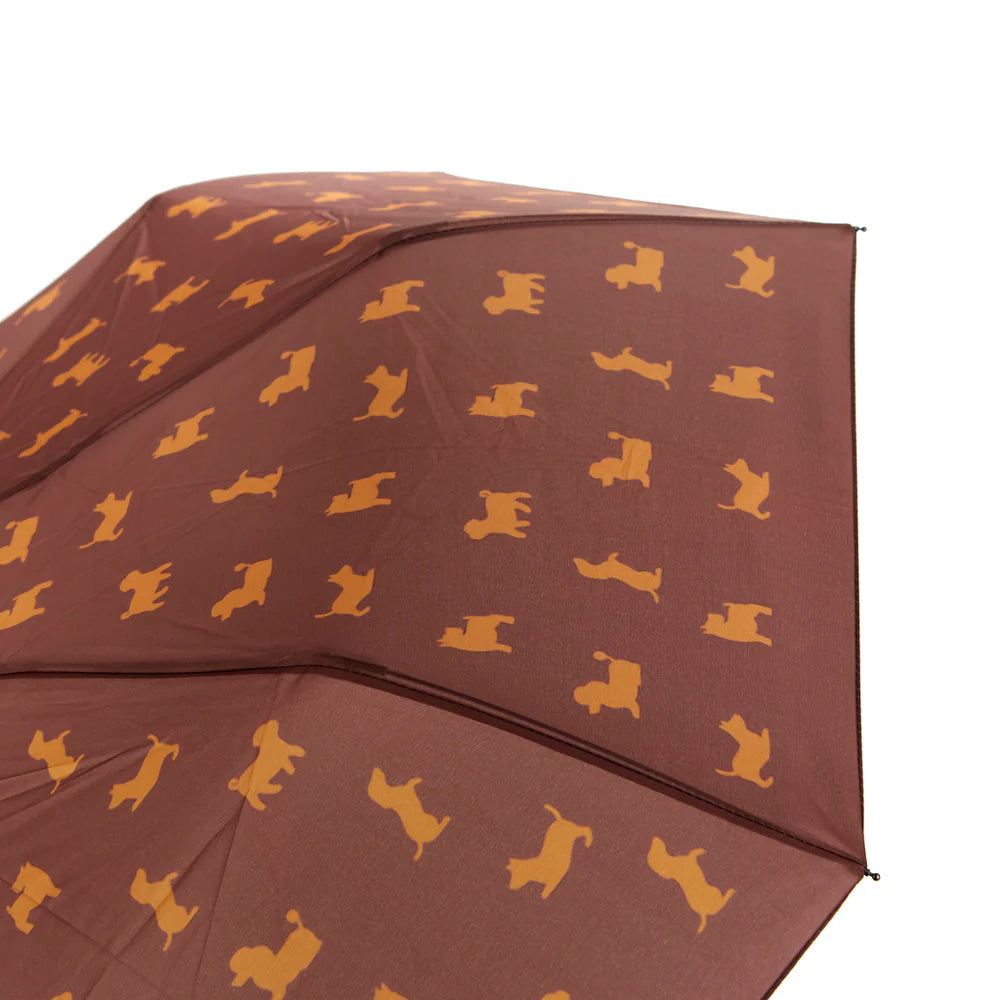 estampado perros en marron paraguas perro plegable balvi cotton grey piedras blancas asturias
