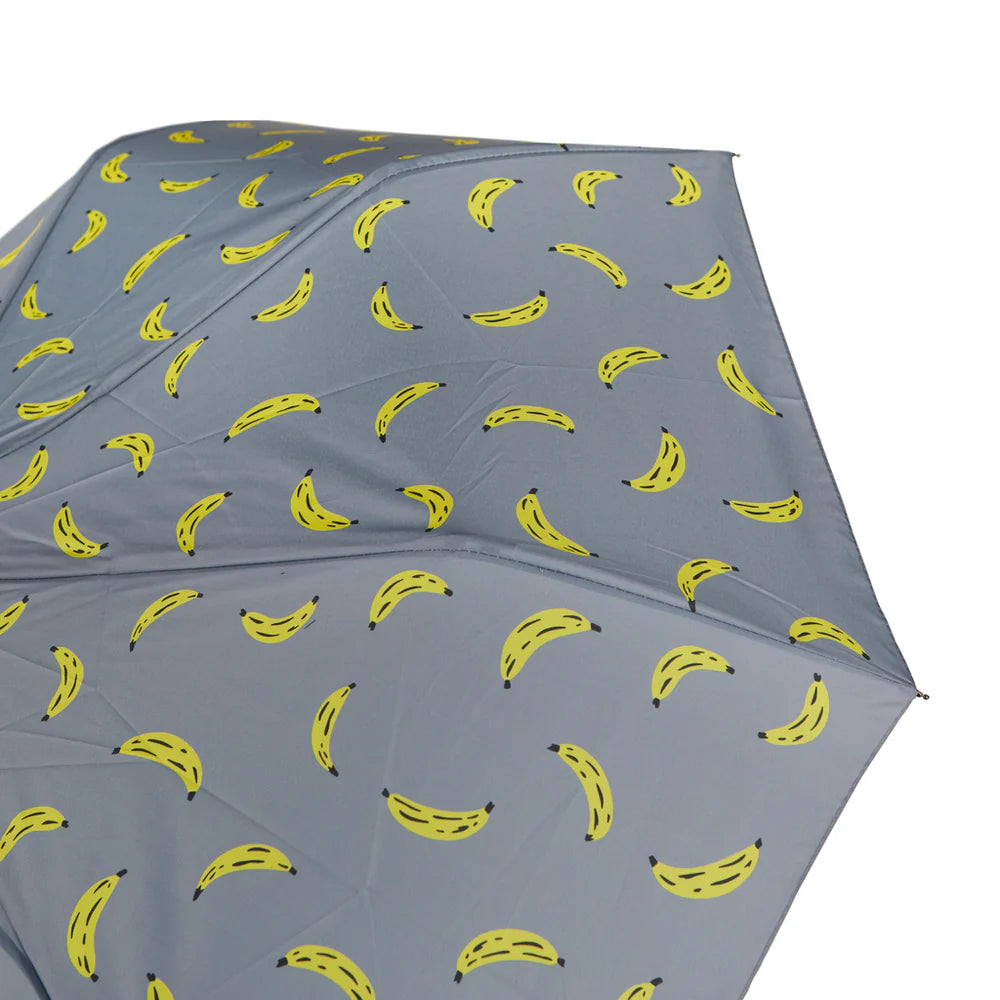 paraguas plegable mono Balvi estampado interior plátanos impermeable tienda Cotton Grey Asturias