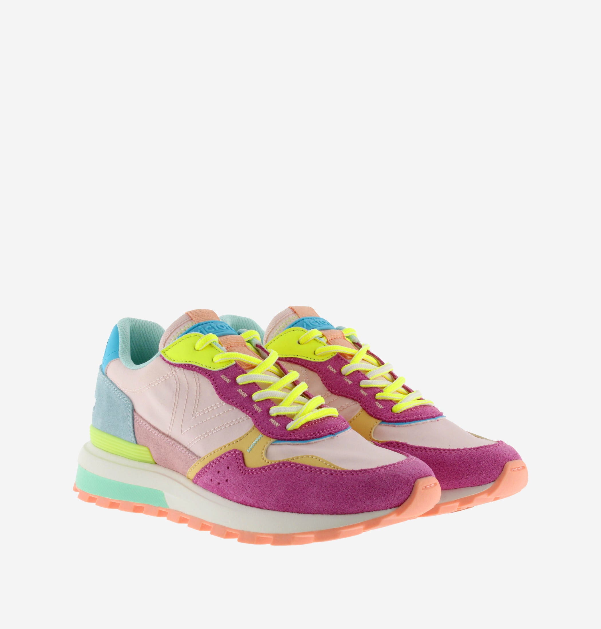 sneakers multicolor mujer, zapatillas victoria mujer, deportivas urbanas mujer, sneakers colores neón, zapatillas casual tendencia.