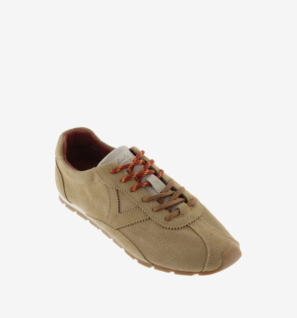 Payeros mujer serraje, zapatillas victoria mujer, deportivas casual mujer, zapatillas ante camel, sneakers cómodas mujer.