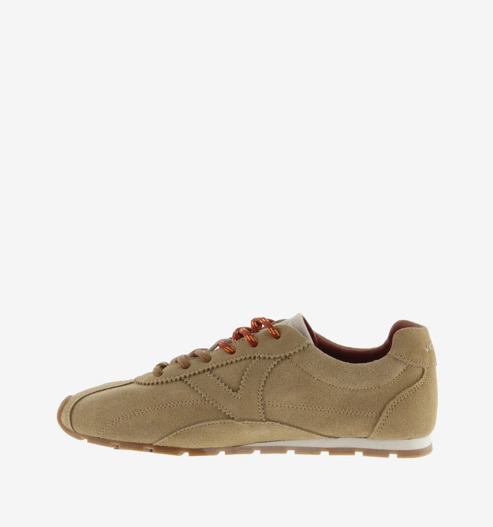 Payeros mujer serraje, zapatillas victoria mujer, deportivas casual mujer, zapatillas ante camel, sneakers cómodas mujer.