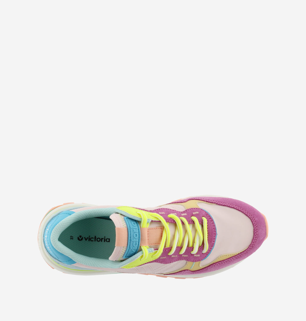 sneakers multicolor mujer, zapatillas victoria mujer, deportivas urbanas mujer, sneakers colores neón, zapatillas casual tendencia.