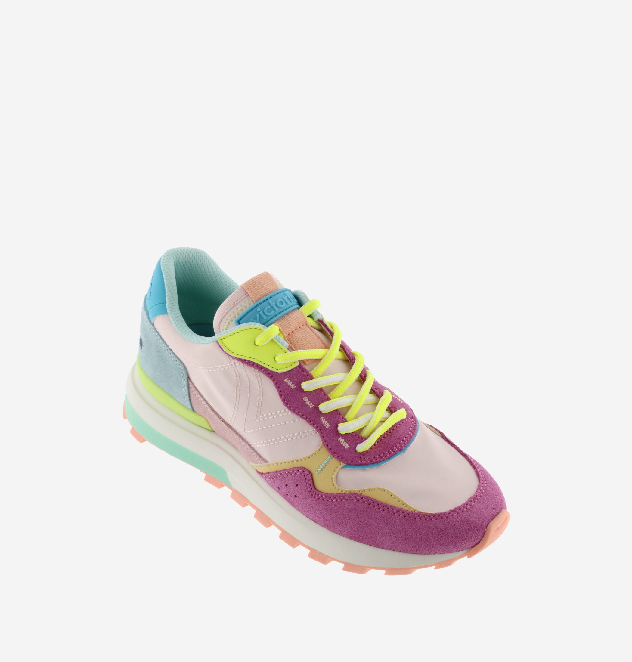 sneakers multicolor mujer, zapatillas victoria mujer, deportivas urbanas mujer, sneakers colores neón, zapatillas casual tendencia.