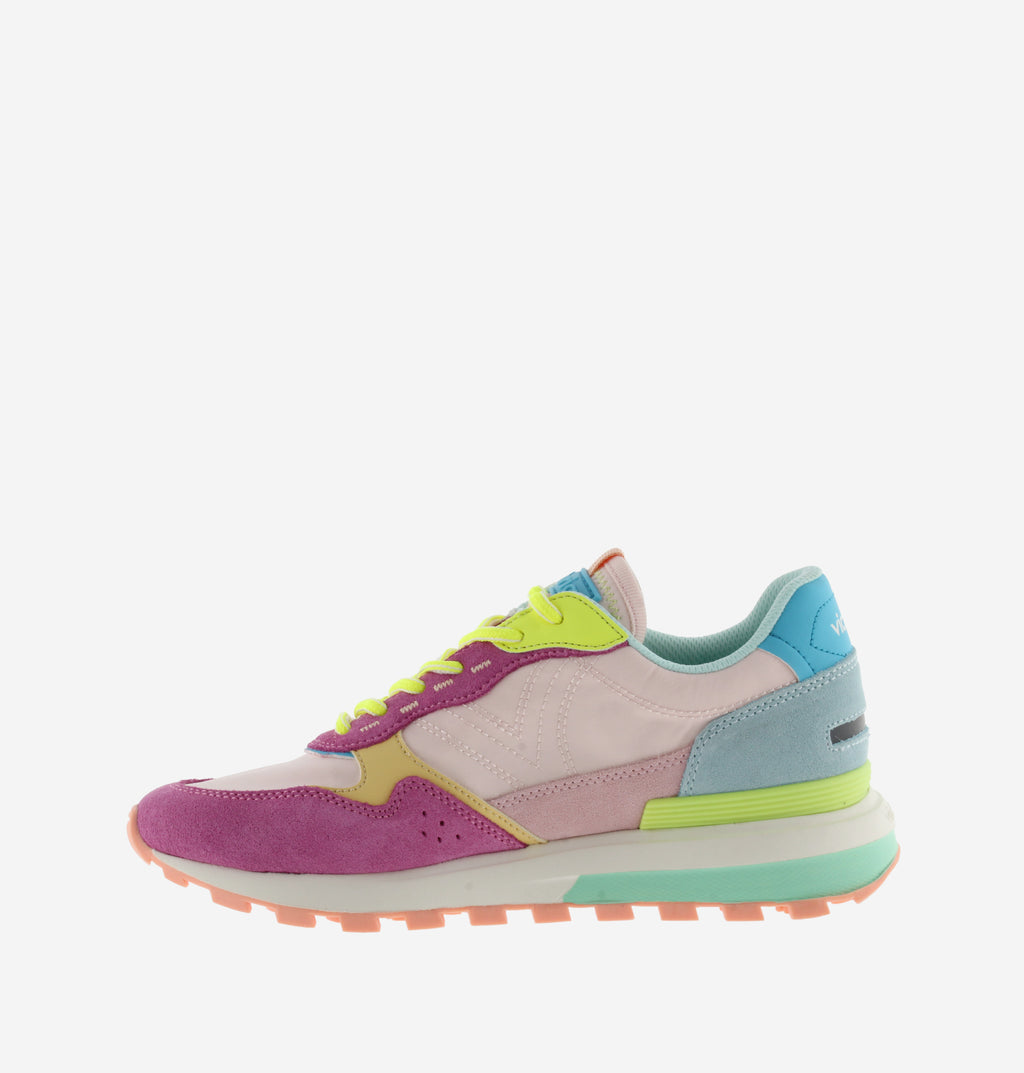 sneakers multicolor mujer, zapatillas victoria mujer, deportivas urbanas mujer, sneakers colores neón, zapatillas casual tendencia.
