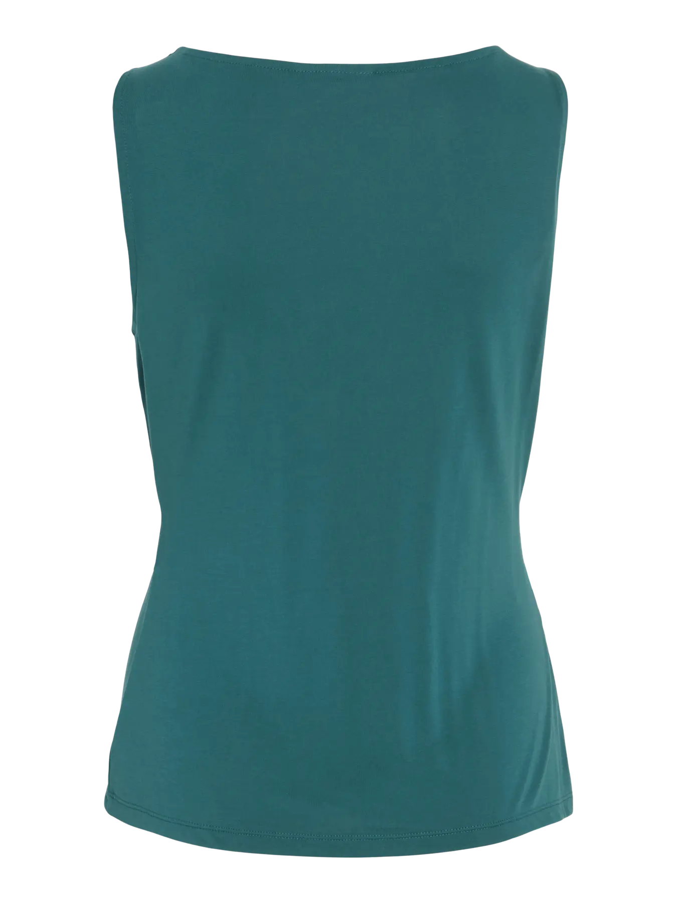 top verde azulado sin mangas espalda lisa vila cotton grey piedras blancas asturias