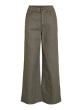 Pantalón tejido vaquero verde kaki largo vila