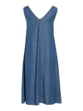 Vestido denim azul escote pico Vila Cotton Grey Piedras Blancas Asturias