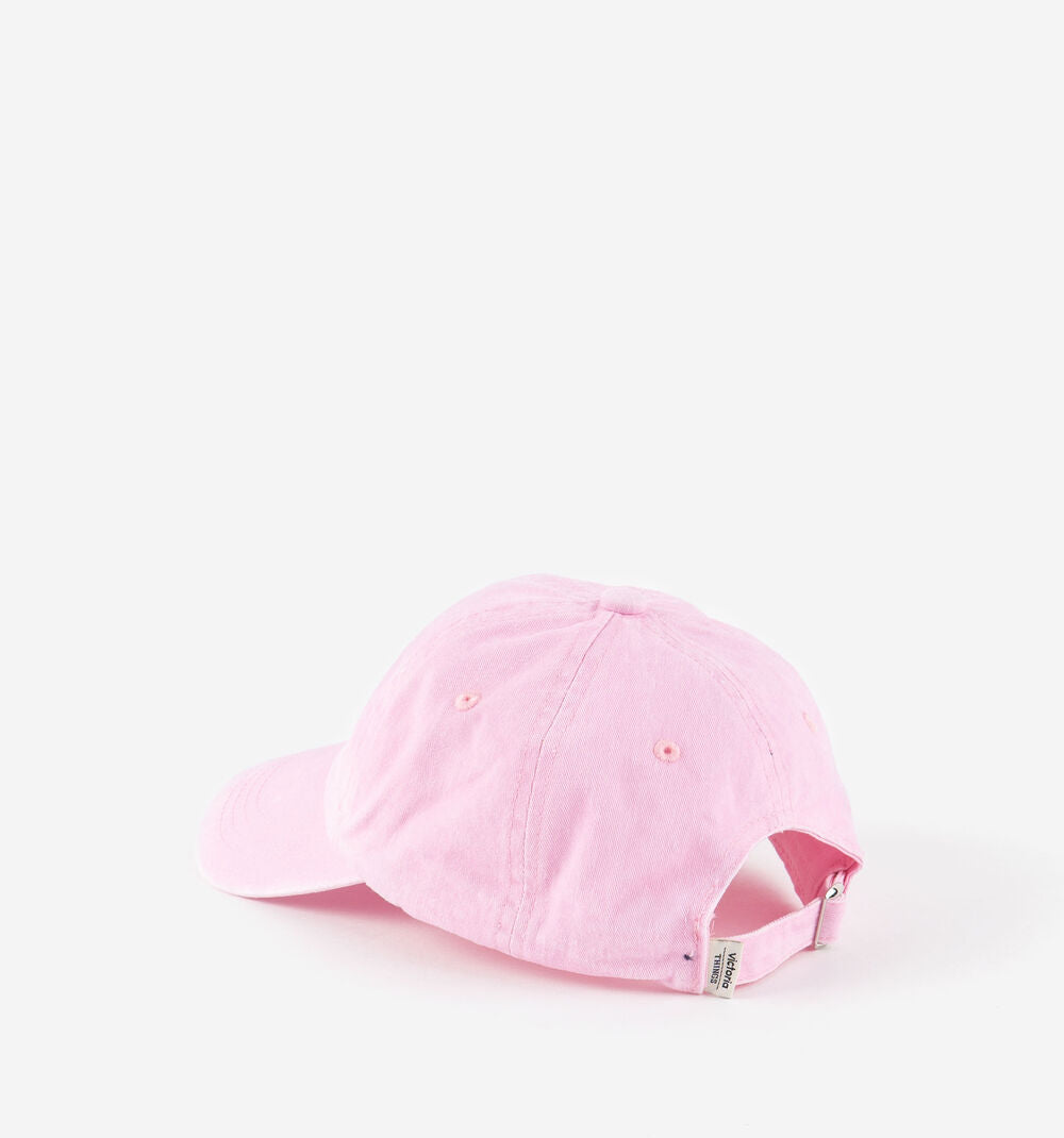 gorra rosa victoria visera curva ajustable