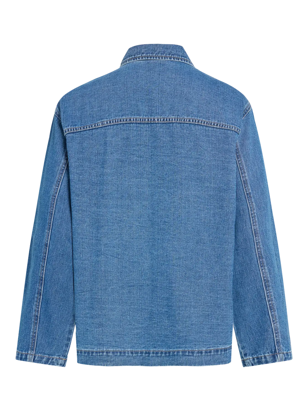 Chaqueta vaquera Dovey de VILA vista trasera en cotton grey piedrasblancas Castrillón