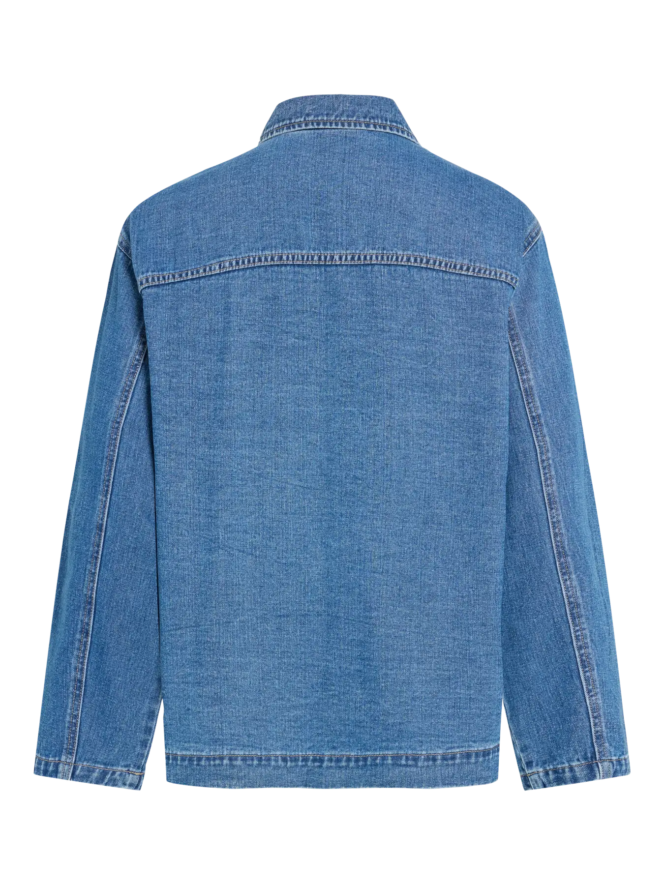 Chaqueta vaquera Dovey de VILA vista trasera en cotton grey piedrasblancas Castrillón