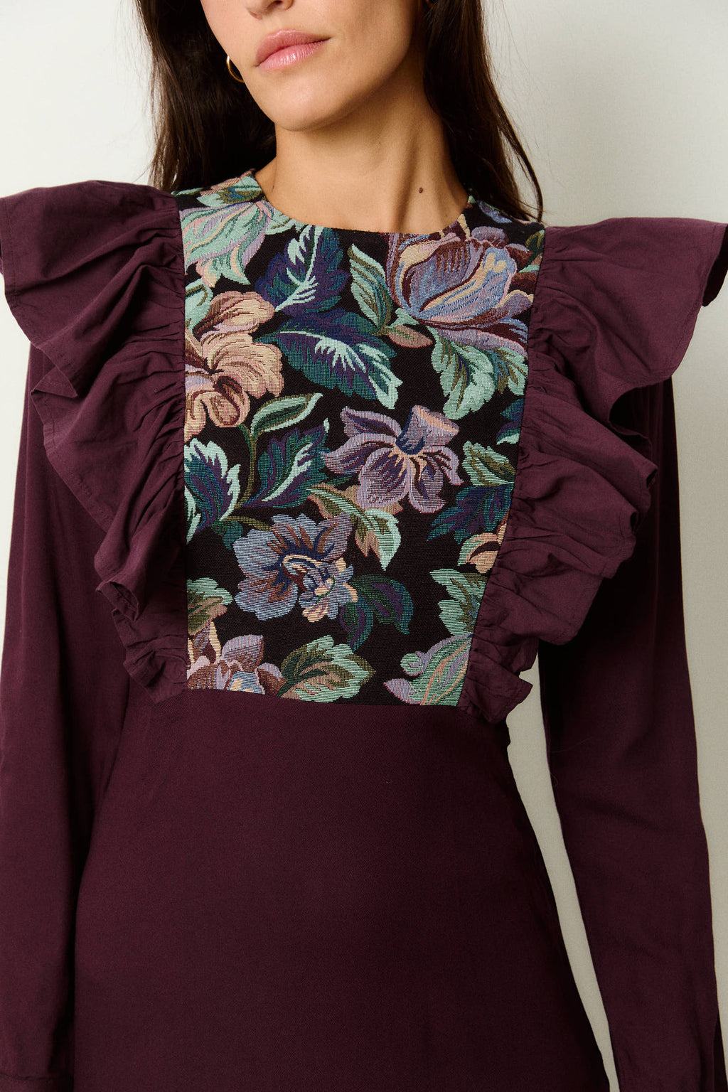 Vestido Marilyn Berenjena