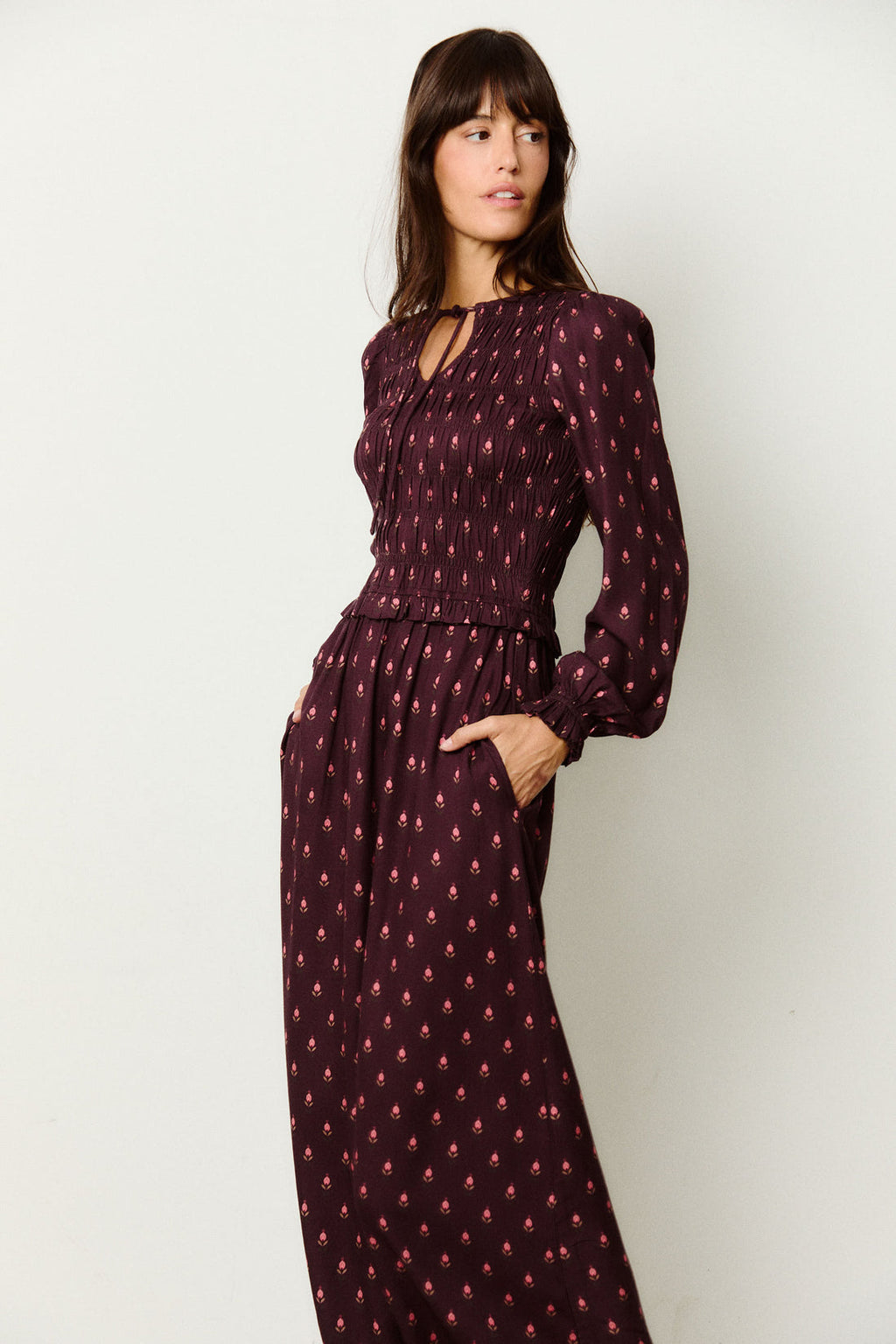 Vestido Tulipán Berenjena