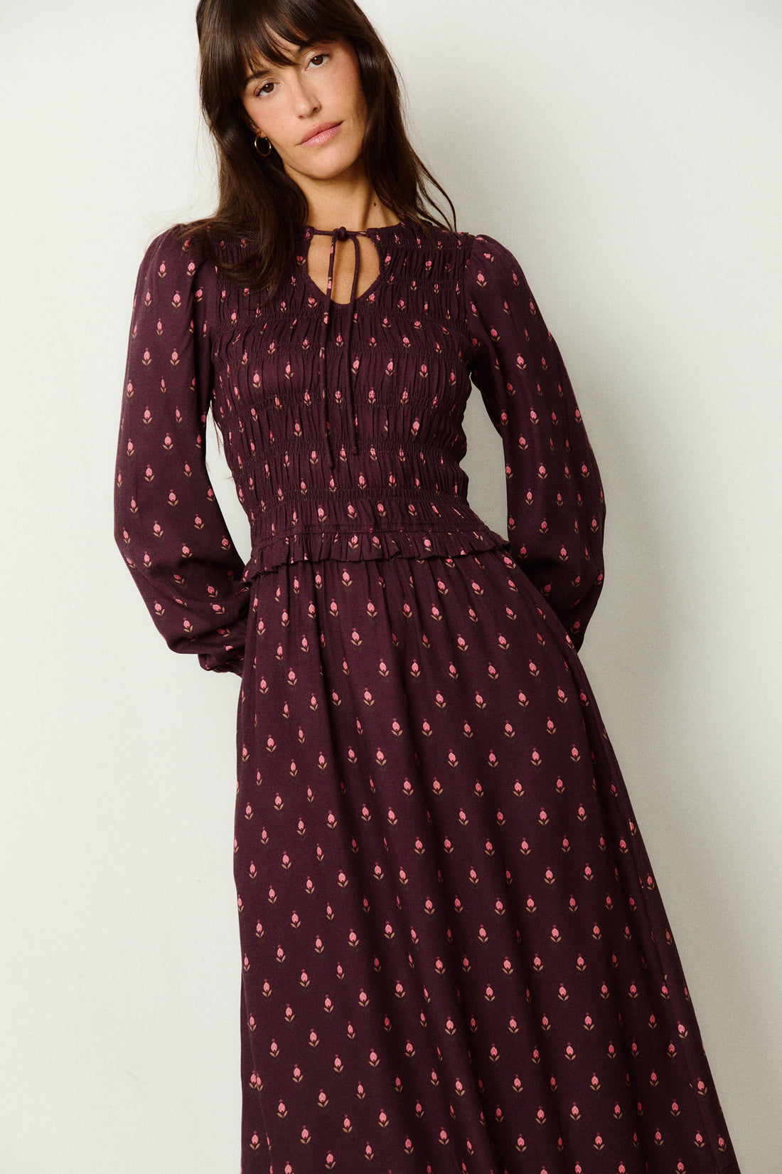 Vestido Tulipán Berenjena