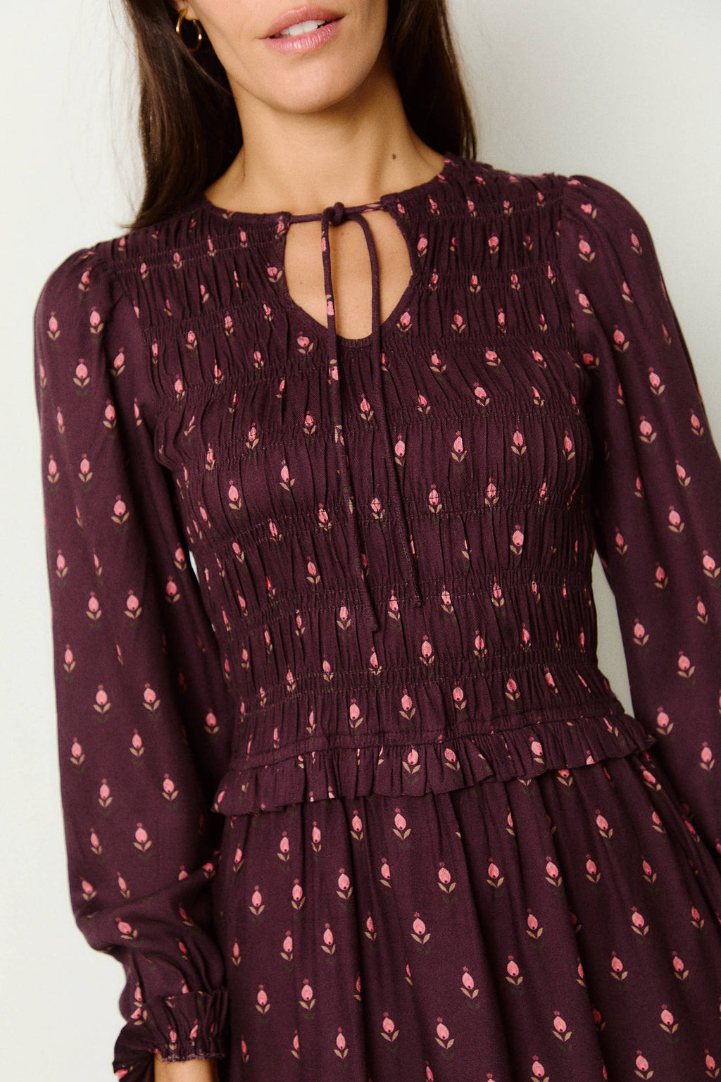 Vestido Tulipán Berenjena