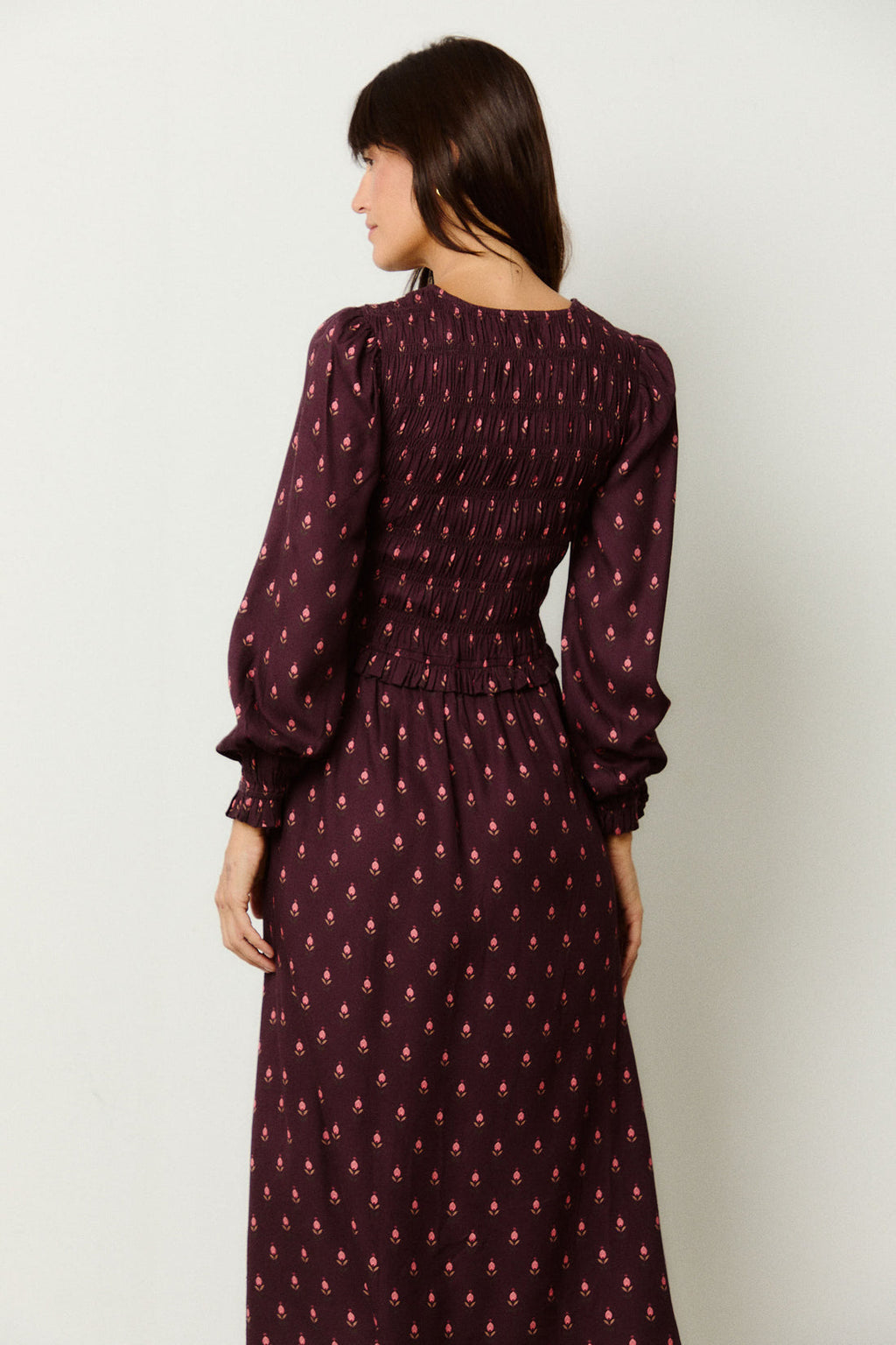 Vestido Tulipán Berenjena