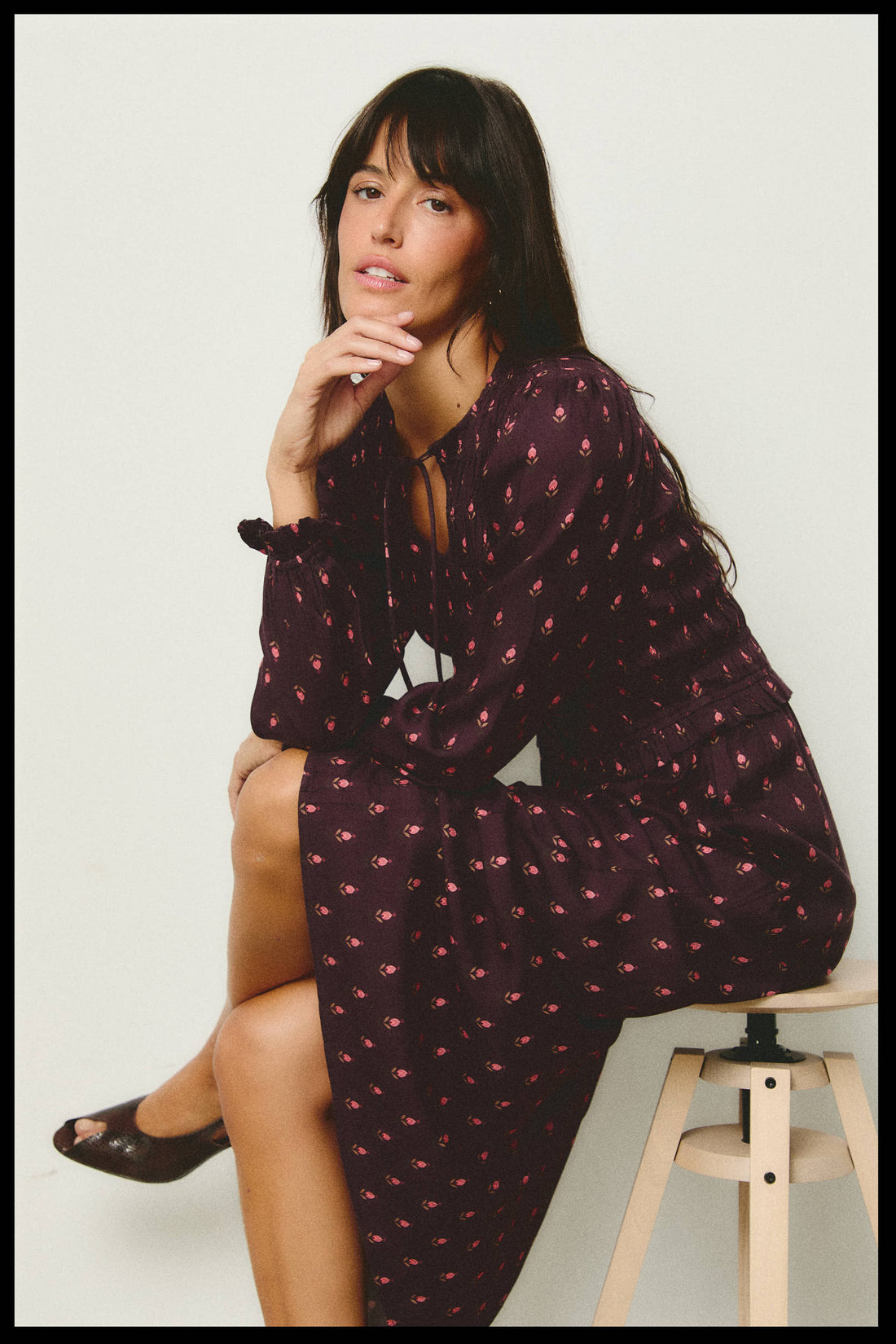 Vestido Tulipán Berenjena