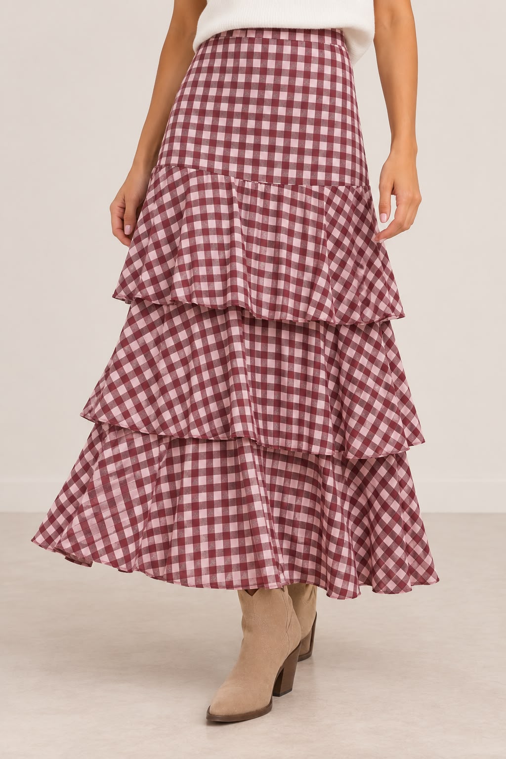 Falda vichy Tana
