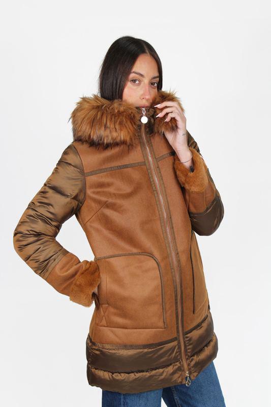 Parka combinada Mali Camel