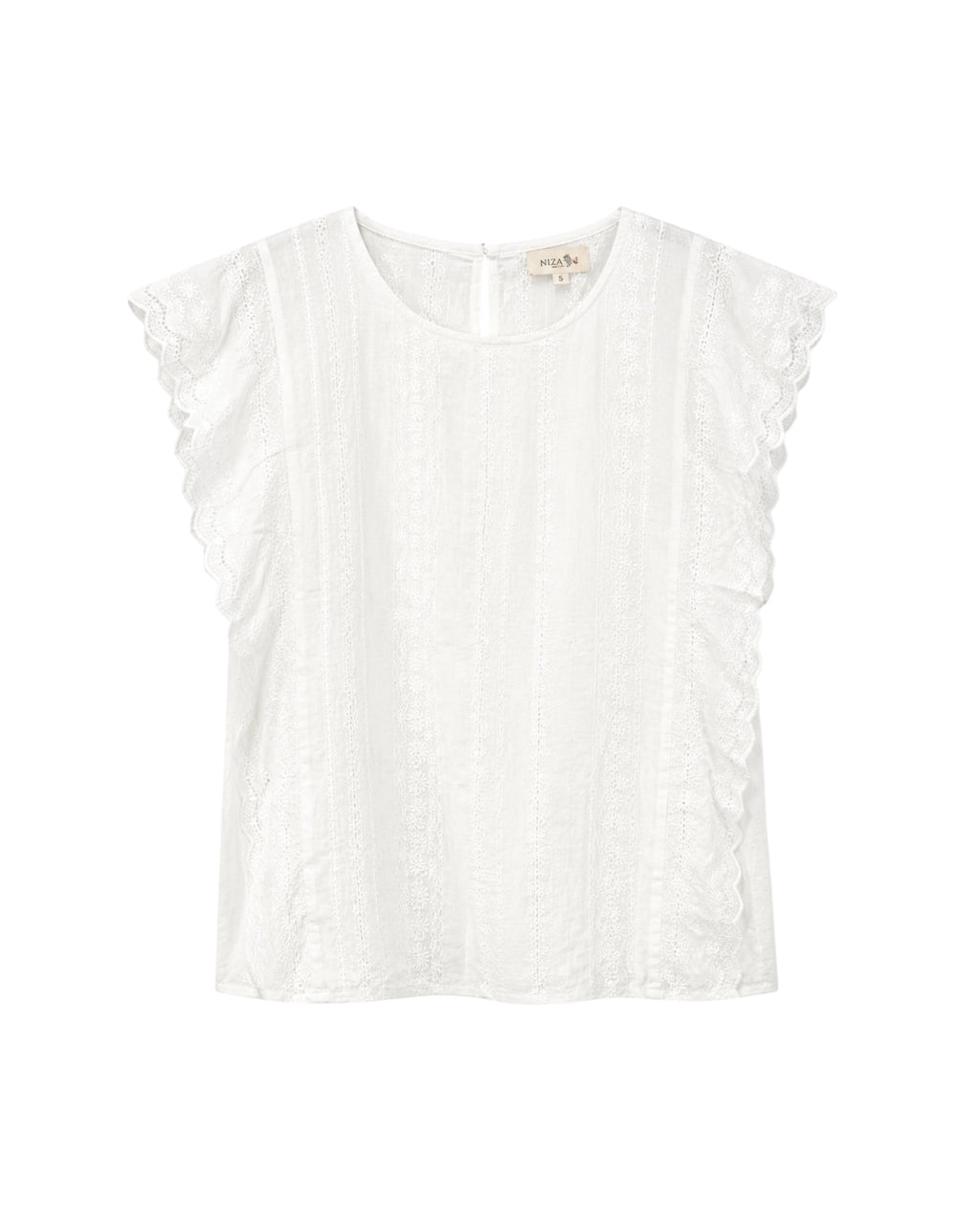 blusa Bianca, blusa blanca mujer, blusa bordada, blusa con volante, blusa romántica, blusa verano mujer, blusa algodón, blusa elegante mujer, Cotton Grey