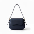 Bolso de piel de vacuno azul marino coleccion cotton grey