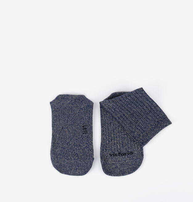 calcetines de lurex con brillo azul marino nueva coleccion victoria 