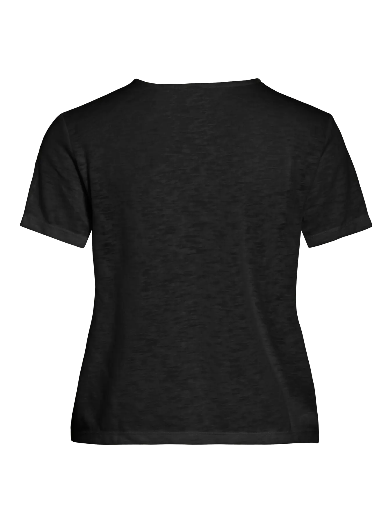 camiseta básica negra Vila manga corta vista trasera Cotton Grey Piedras Blancas Asturias