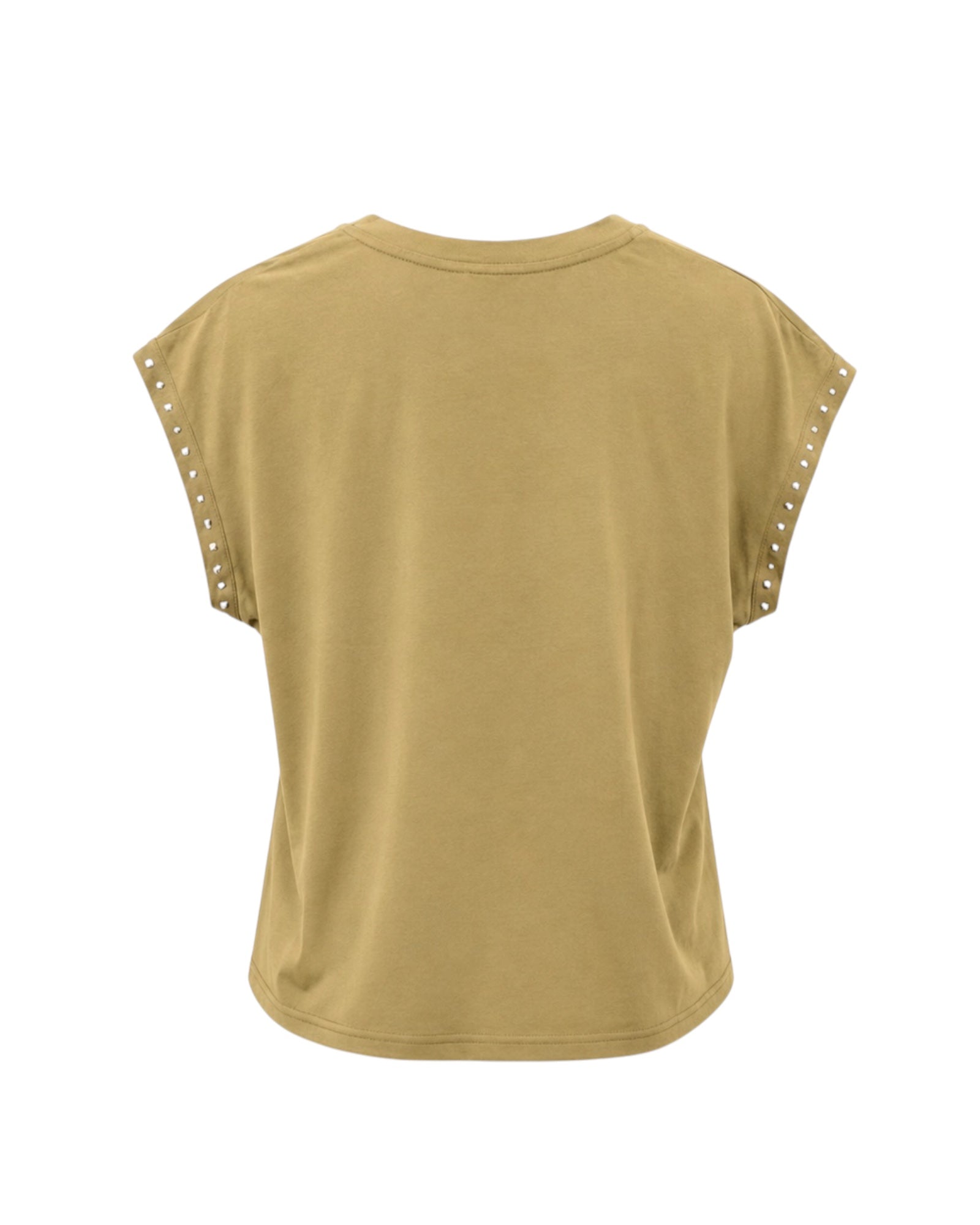 Parte trasera de la camiseta Vera, manga caída con tachuelas
